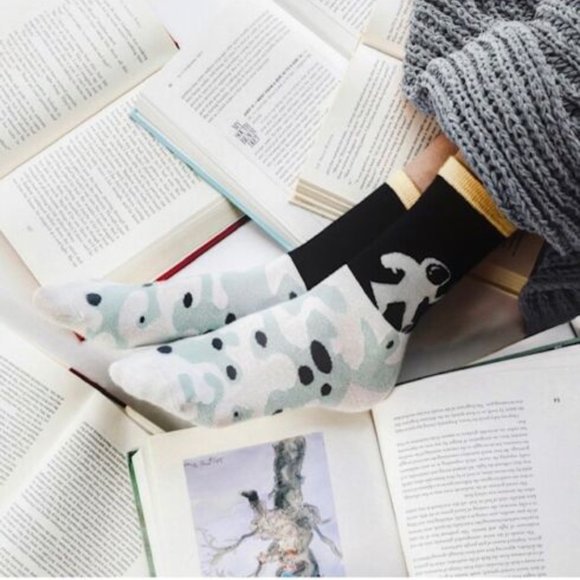 Organic Cotton, Brand New, crew socks, Astronaut design, unisex, size 7-13 - Picture 5 of 13